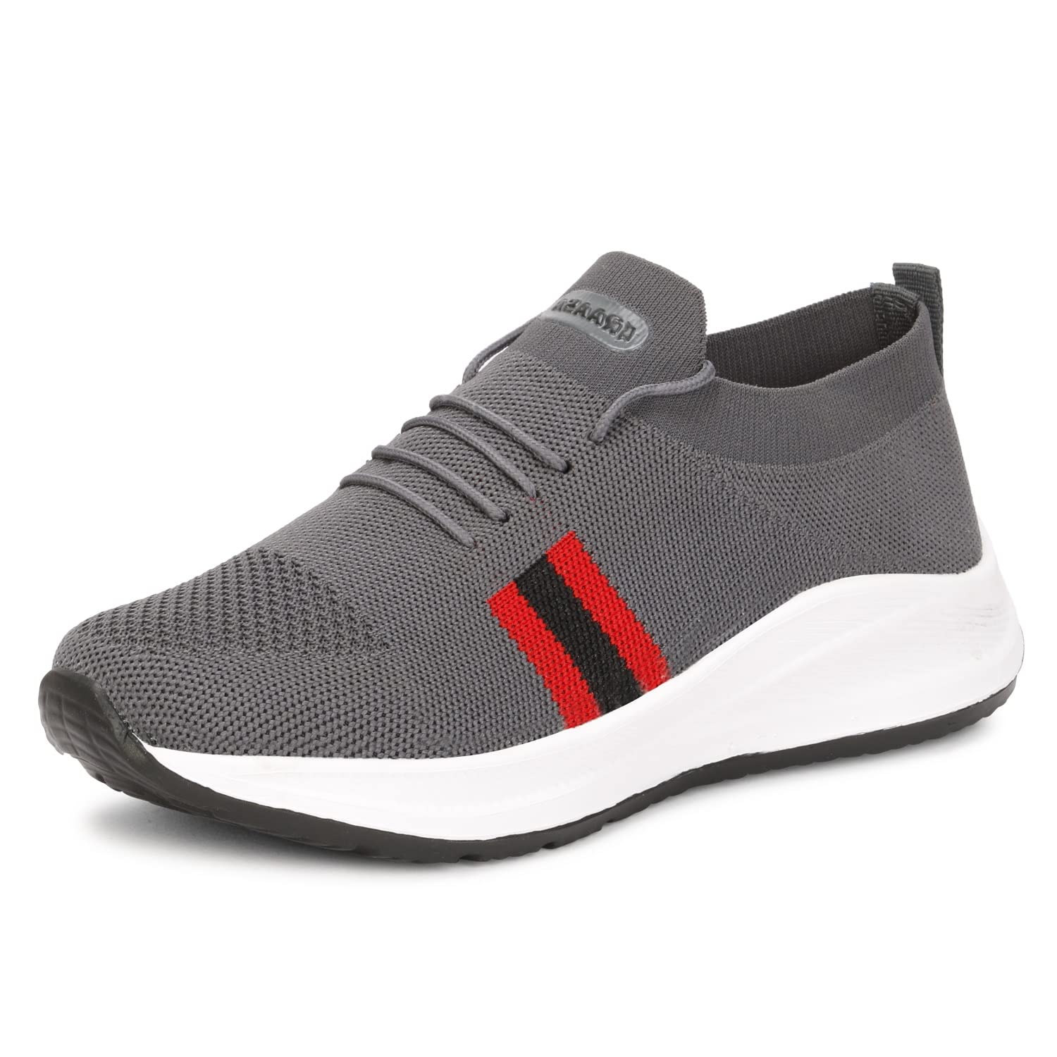 Kraasa Premium Sports Shoes for Men | Walking Shoes | Running Shoes for Men Grey UK 8 (B0BD4BP8NY) Amazon Price History, Amazon Price Tracker