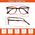 5 Pack Blue Light Blocking Reading Glasses for Women Men,Spring Hinge Computer Readers Eyeglasses