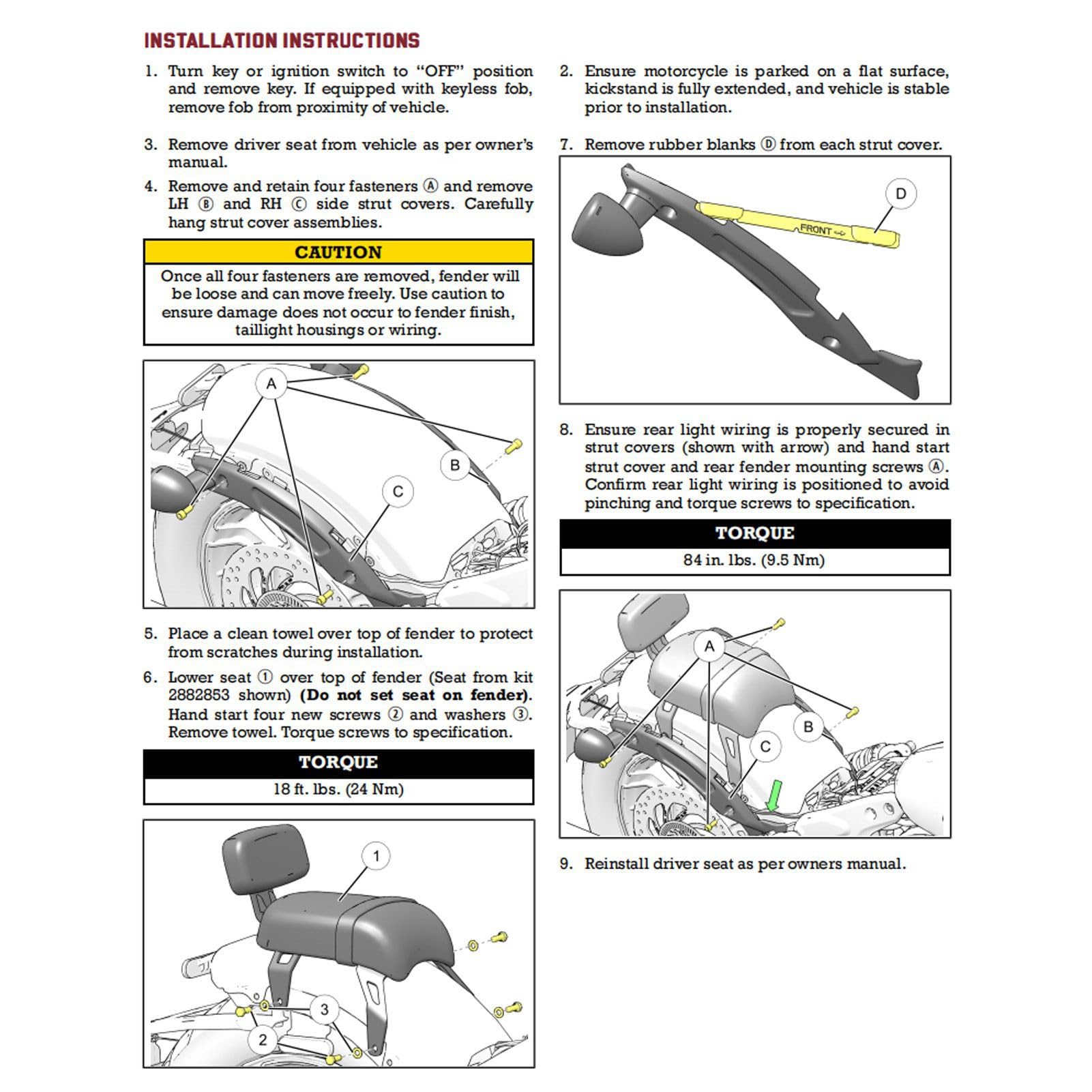 Indian Scout Bobber Zubehör,Powersports Sissy Bars,Beifahrersitz Hinten Mit Rückenlehnen-Kits Ersatz Für Indian Scout Bobber 2018-2021 (Schwarz)