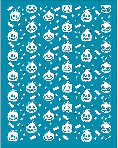 OLYCRAFT Plantillas de arcilla de calabaza de 4 x 5 pulgadas, pantalla de seda para arcilla polimérica, plantillas de serigrafía de caramelo de disponible en Yaxa Peru