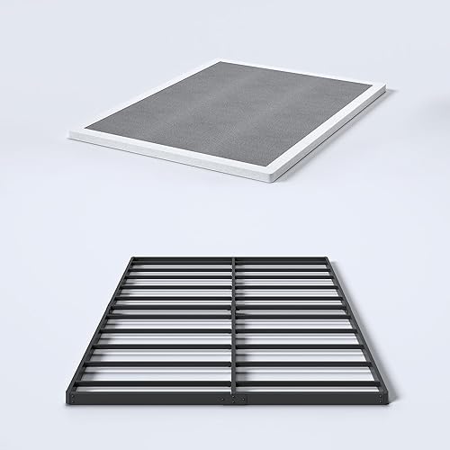 YORMDMO Bunkie Board Full Size, 2 Inch Low Profile Heavy Duty Box Spring Mattress Foundation Bed Base with Fabric Cover, Easy Assembly, Noise Free