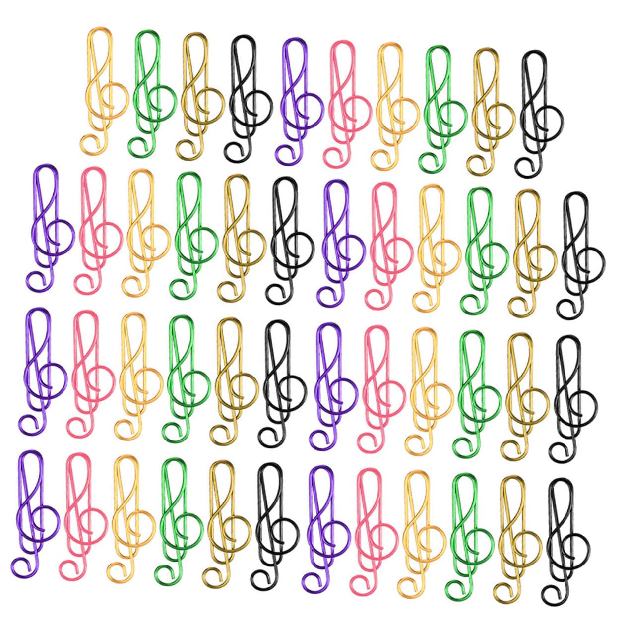 HOMSFOU 3 Ensembles Note Trombone Trombones De Forme Créative Petit Trombone Trombones Créatifs Trombones Pour Document Clips De Document Trombones De Bureau Le Fer 100 Pièces * 3