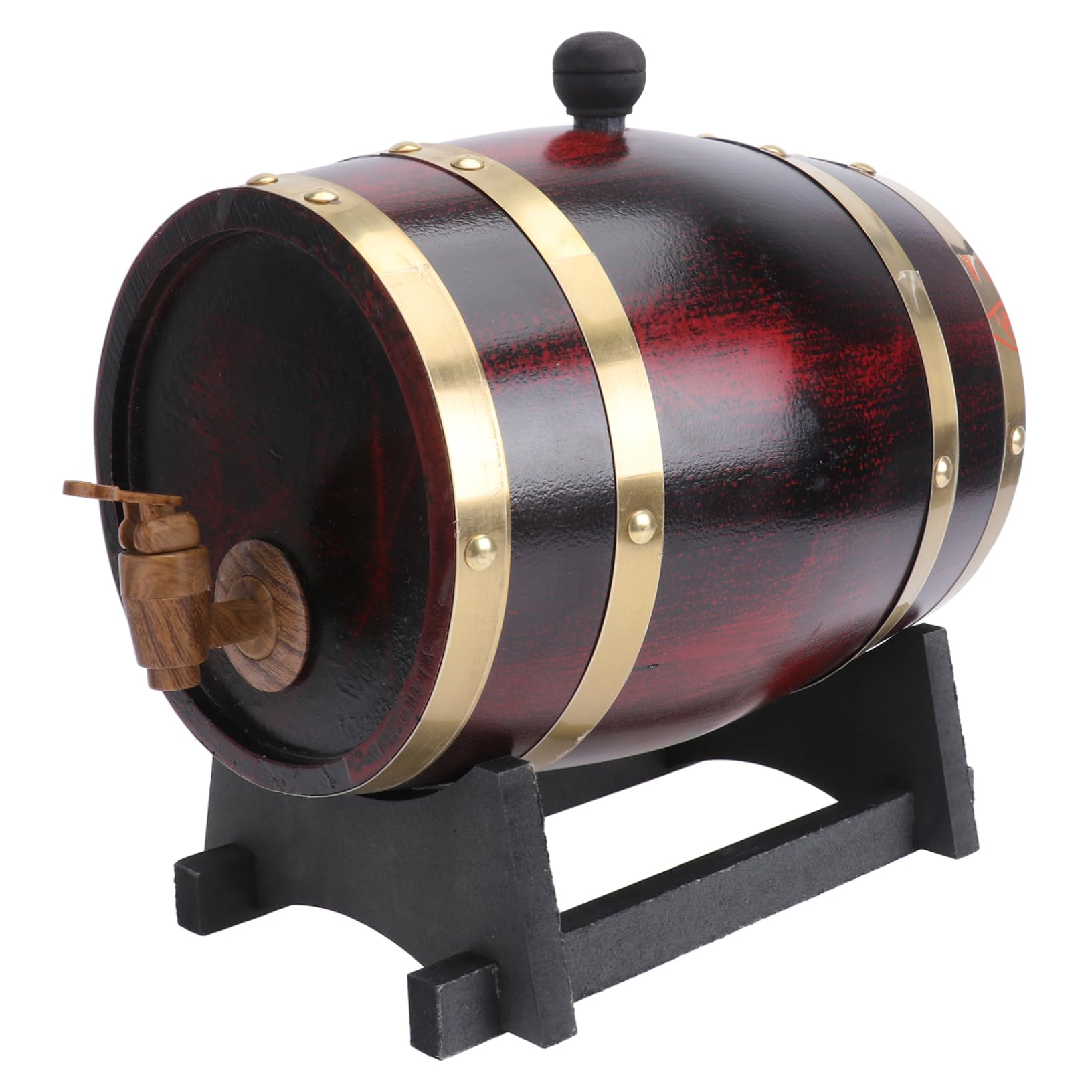 OFFSCH Real Wood Beer Barrel Wine Storage Set 3l Elegant Centerpiece for Home Decor Pub Bar