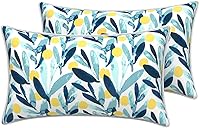 Vista 136 de LVTXIII - Juego de fundas para cojines de sofá, patio o sillón de exteriores, cuadradas y decorativas, 2 unidades de 16" x 16", sin relleno