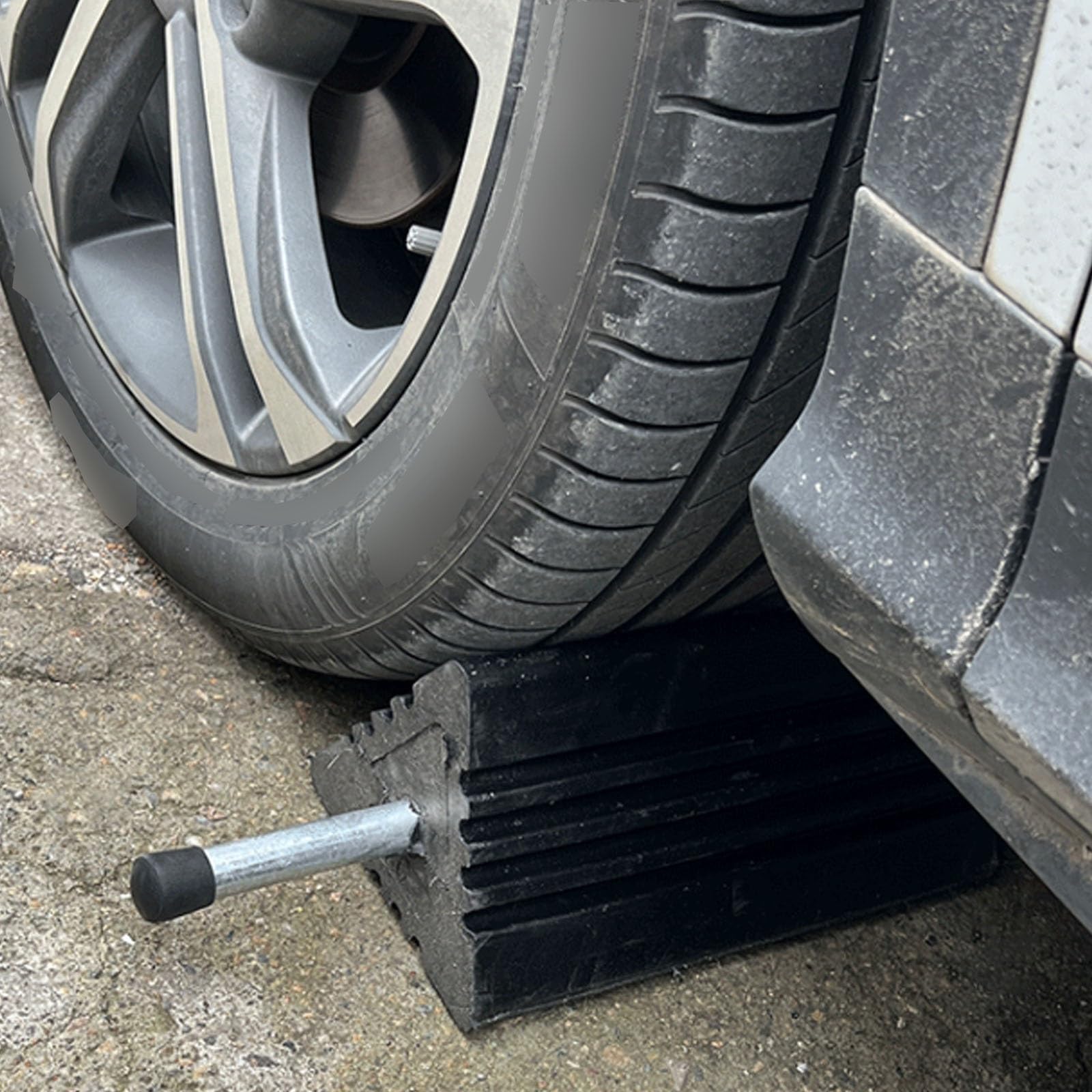 Cunei per Camper, Pezzi Cuneis Frenanti, Maniglia Portatile, Materiale in Gomma, può Essere Utilizzato all'Interno e all'Esterno
