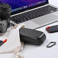 Vista 8 de Yinke Estuche rígido para SanDisk Extreme Pro/SanDisk Extreme portátil SSD externo 500GB 1TB 2TB, Funda protectora de viaje Bolsa de almacenamiento
