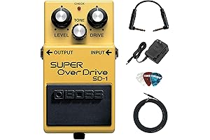 BOSS SD-1 Super Overdrive Guitar Pedal: Enhance Your Sound with Distortion, Sustain, and Clarity