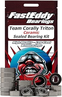FastEddy Bearings Compatible with Team Corally Triton Ceramic Sealed Bearing Kit