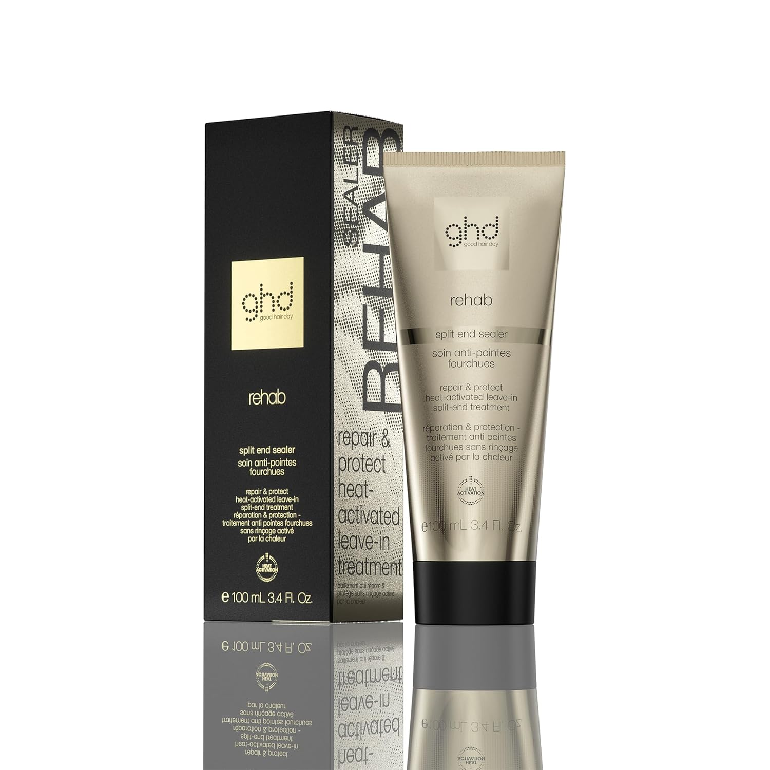 ghd Rehab Leave-in Hair Treatments – Improve Hair Condition While You Dry & Style for Flawless Results With No Rinse or Development Time ghd Rehab Leave-in Hair Treatments – Improve Hair Condition While You Dry & Style for Flawless Results With No Rinse or Development Time
