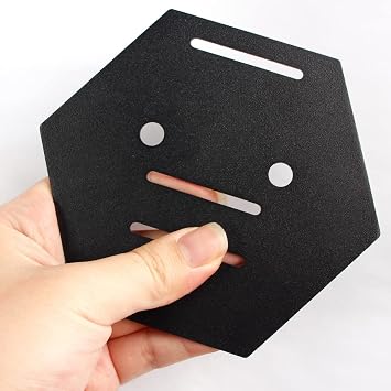 Medal Hanger Display, Metal Wall Holder, Black, Hexagon, 1 Pcs