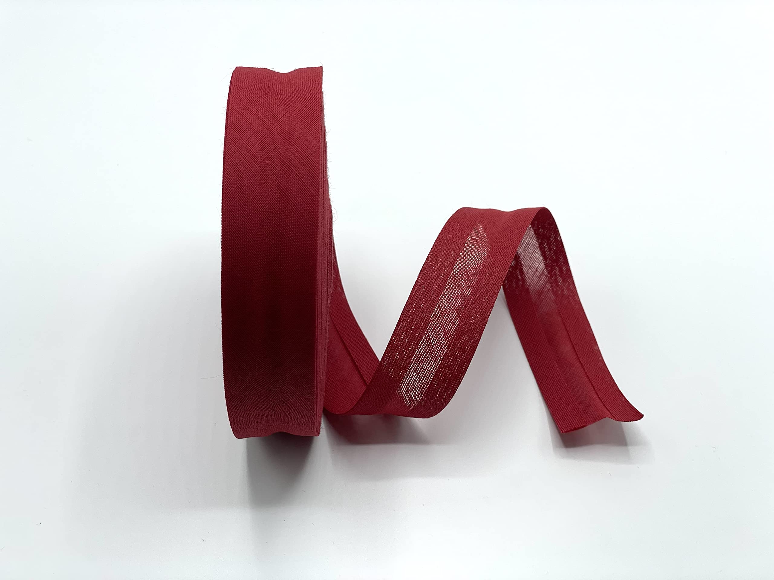 Burgundy Cotton Bias Binding Rolls 1 Inch / 25mm x 5 metres