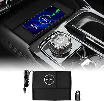 for 2023-2024 Ford Territory Equator Wireless Phone Charging Pad Silicone Material Dual Charging Ports Charger Station 15W Adapter for Smartphone