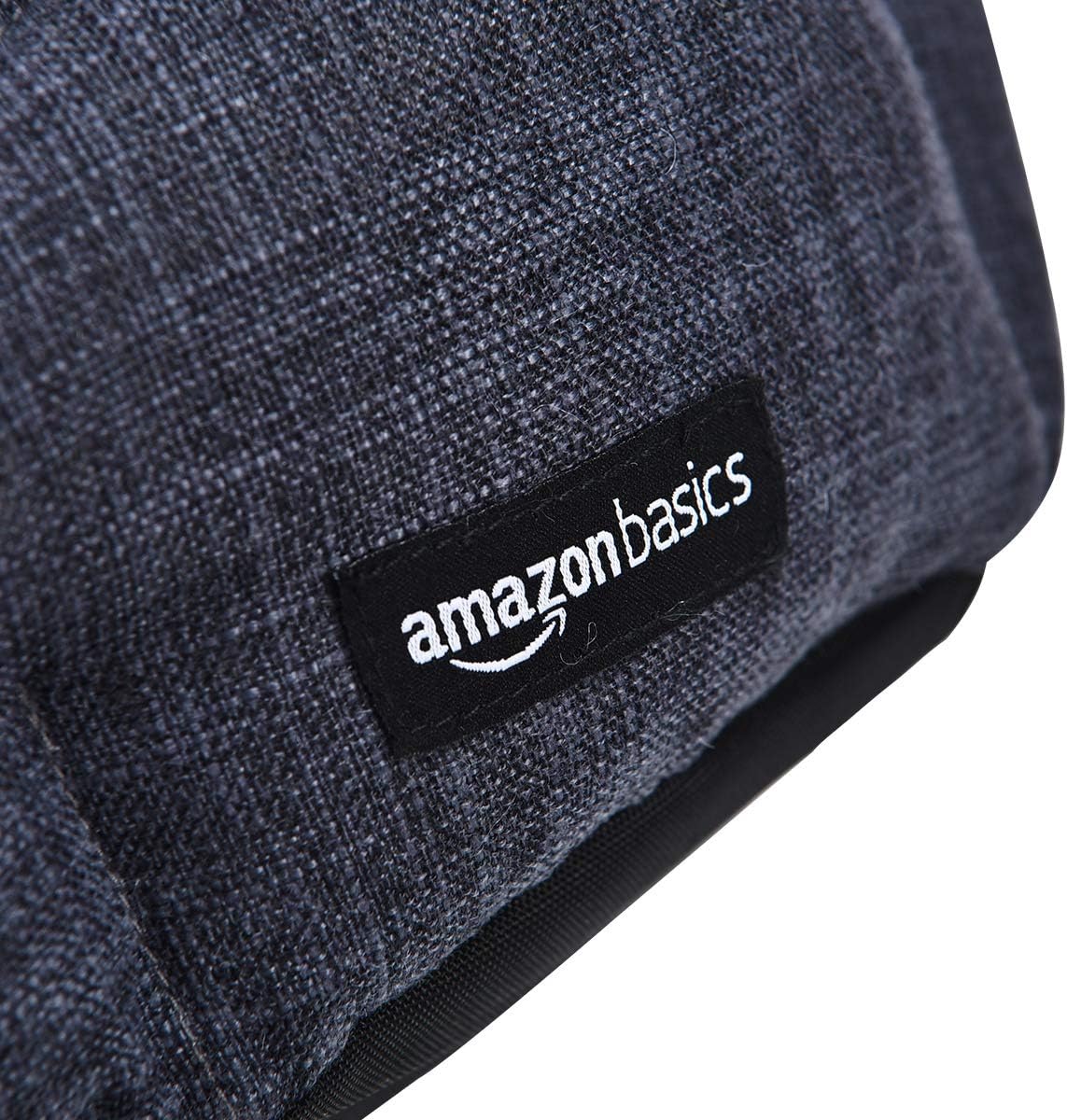 Amazon Basics Cuddler Bolster Round Pet Bed, Small (19 x 15 Inches), Grey
