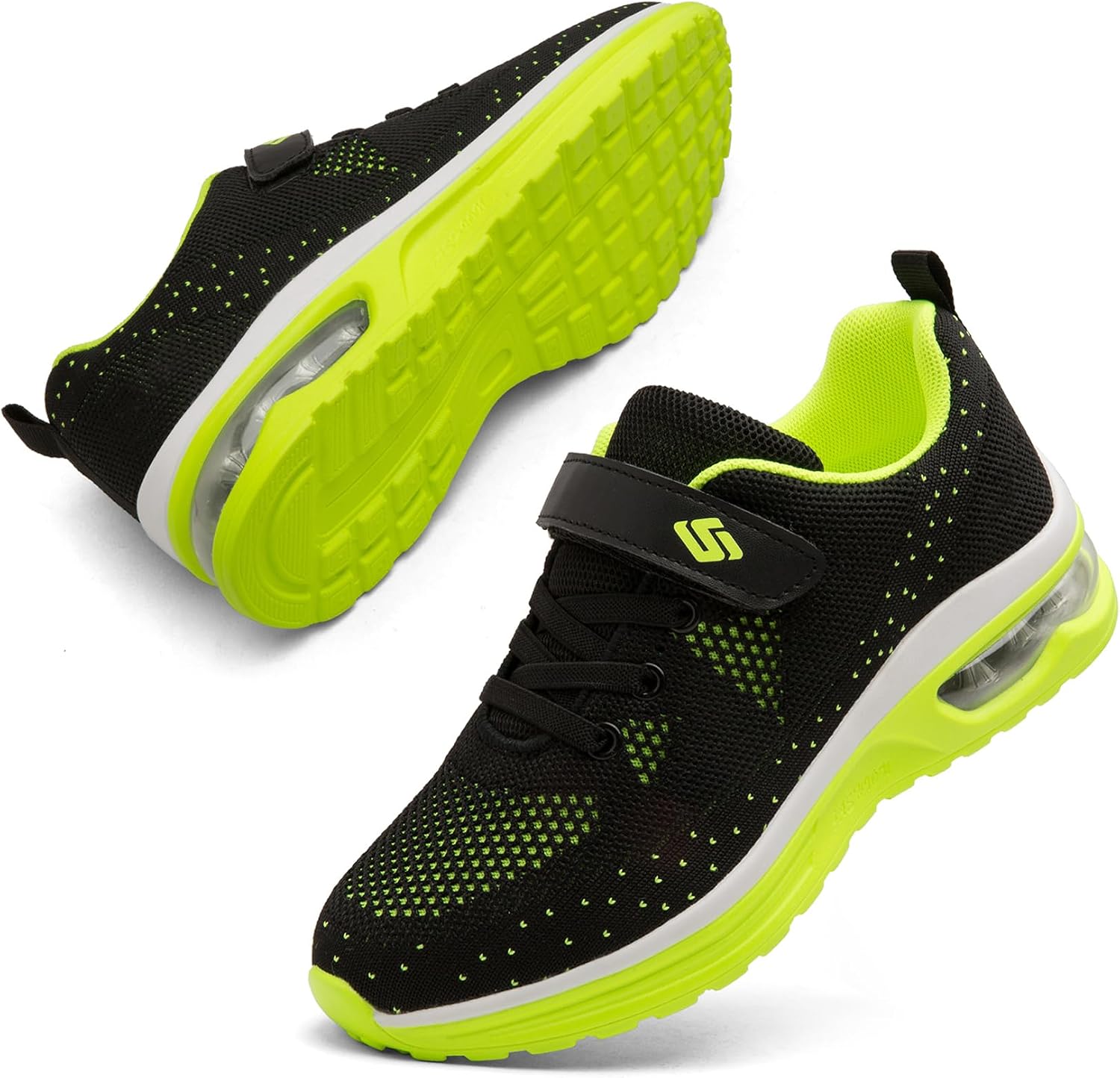 Kids Sneakers Boys Girls Cushion Athletic Running Shoes Lightweight Breathable Walking Sports Tennis Shoes
