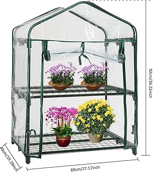 ビニール温室 2枚カバー付き 温室 ビニールハウス グリーンハウス 家庭菜園 Amazon.co.jp: ビニールハウス ビニール温室 ビニールハウスカバー