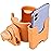 Suranew Adjustable Stroller Cup Holder with Phone Holder for Baby Stroller for Family Members (Orange)