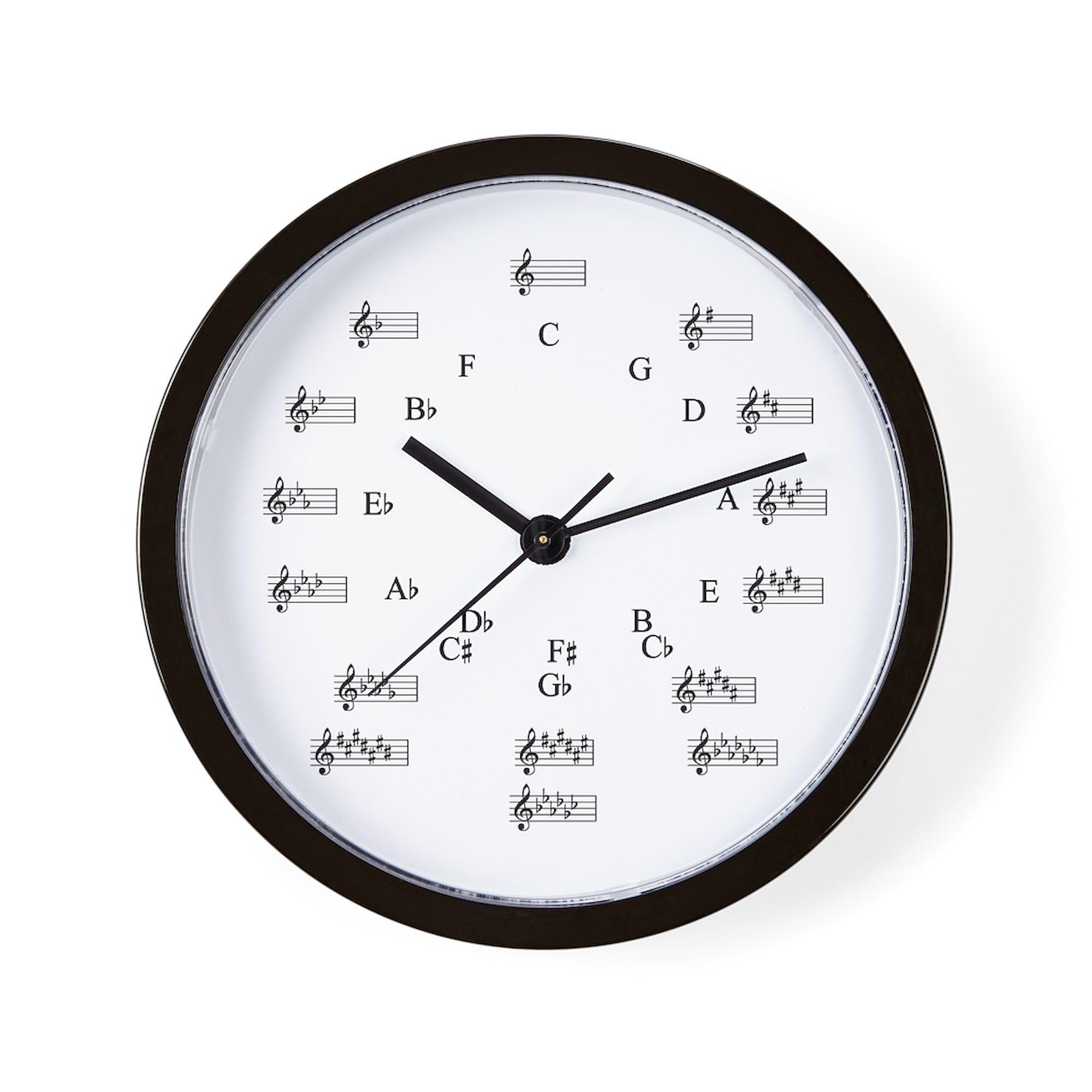 CafePress Circle Of Fifths 10" Wall Clock for Livingroom, Kitchen, or Office