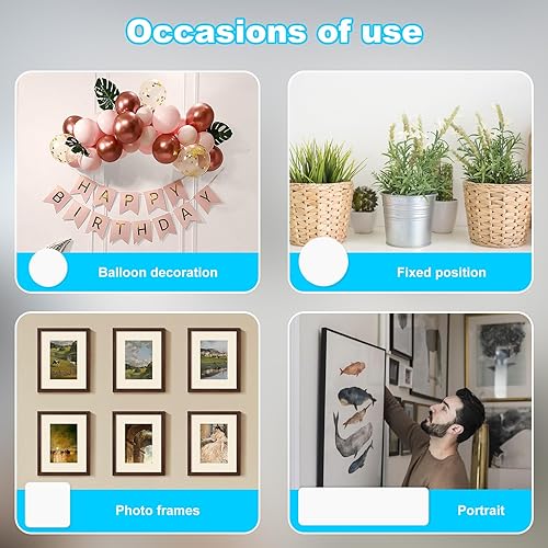 Vista 6 de Cinta adhesiva de doble cara para paredes, pegamento de montaje, globo, póster, manualidades, fijación extraíble o antideslizante, 112