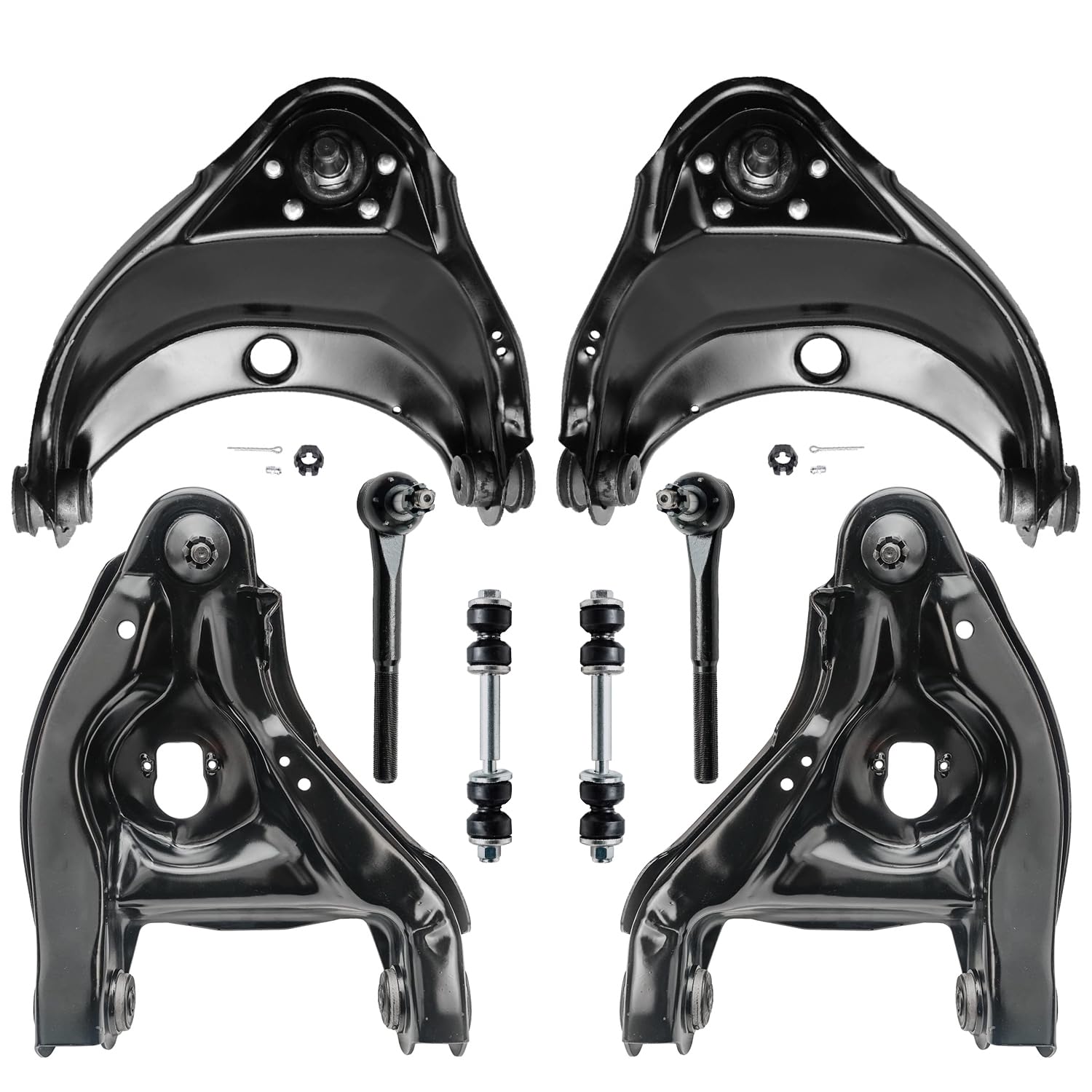 Detroit Axle - 8pc Front End Control Arms Kit for Chevrolet Tahoe GMC Yukon