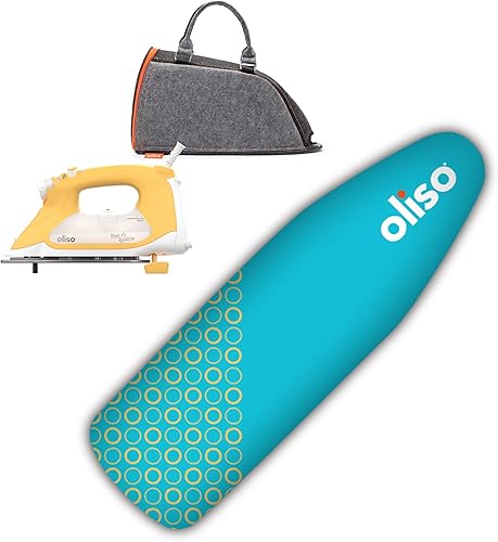 Oliso TG1600 Pro Plus SmartIron de 1800 W con elevación automática Plancha de vapor de cerámica de diamante (amarillo) + bolsa de transporte Oliso Oliso TG1600 Pro Plus SmartIron de 1800 W con elevación automática Plancha de vapor de cerámica de diamante (amarillo) + bolsa de transporte Oliso