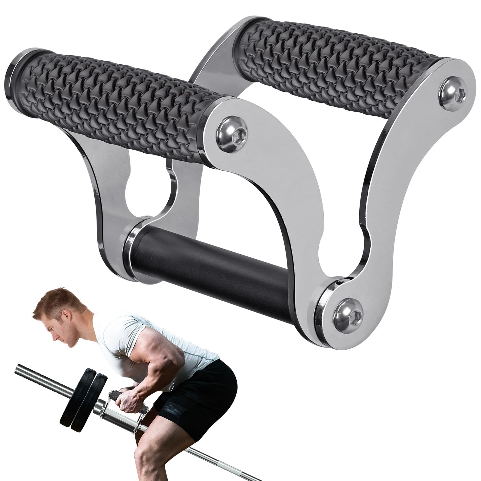 SELEWARE V &amp; T Bar Row Attachment for 2 Inch Olympic Bars