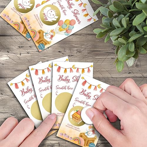 Miniatura 24 de Haizct 50 Pack Watercolor Plants Blank Gifts Certificate Scratch Off Cards for Small Business, Spa Beauty Makeup Hair Salon, Baby Shower, Wedding