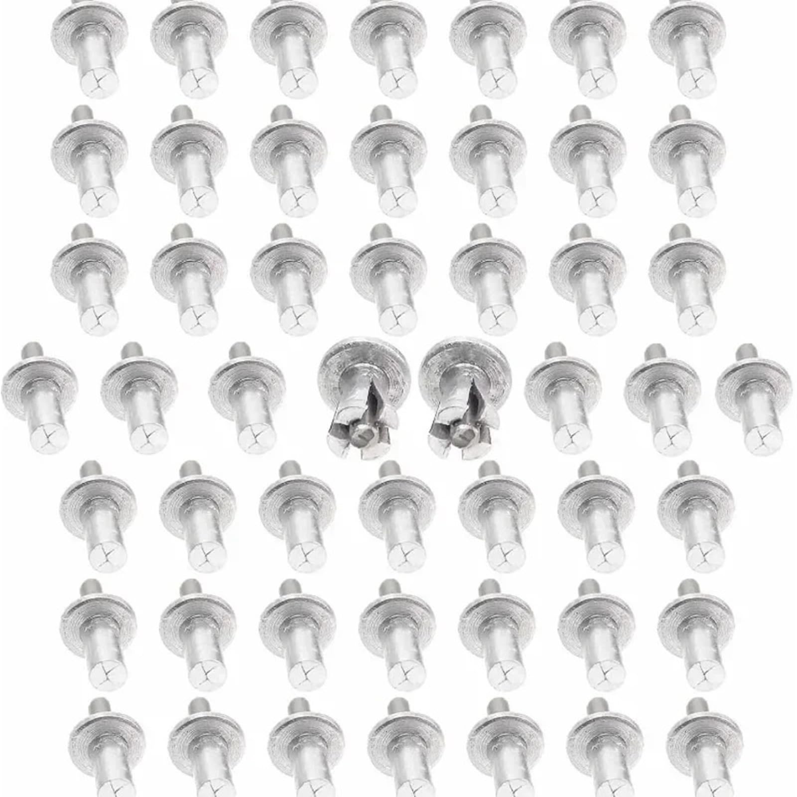 Hlavortexa 9Mm Hammer Drive Expansion Rivets Small Tapping Screws Fasteners Aluminum Nail Head Piercing Knock Type