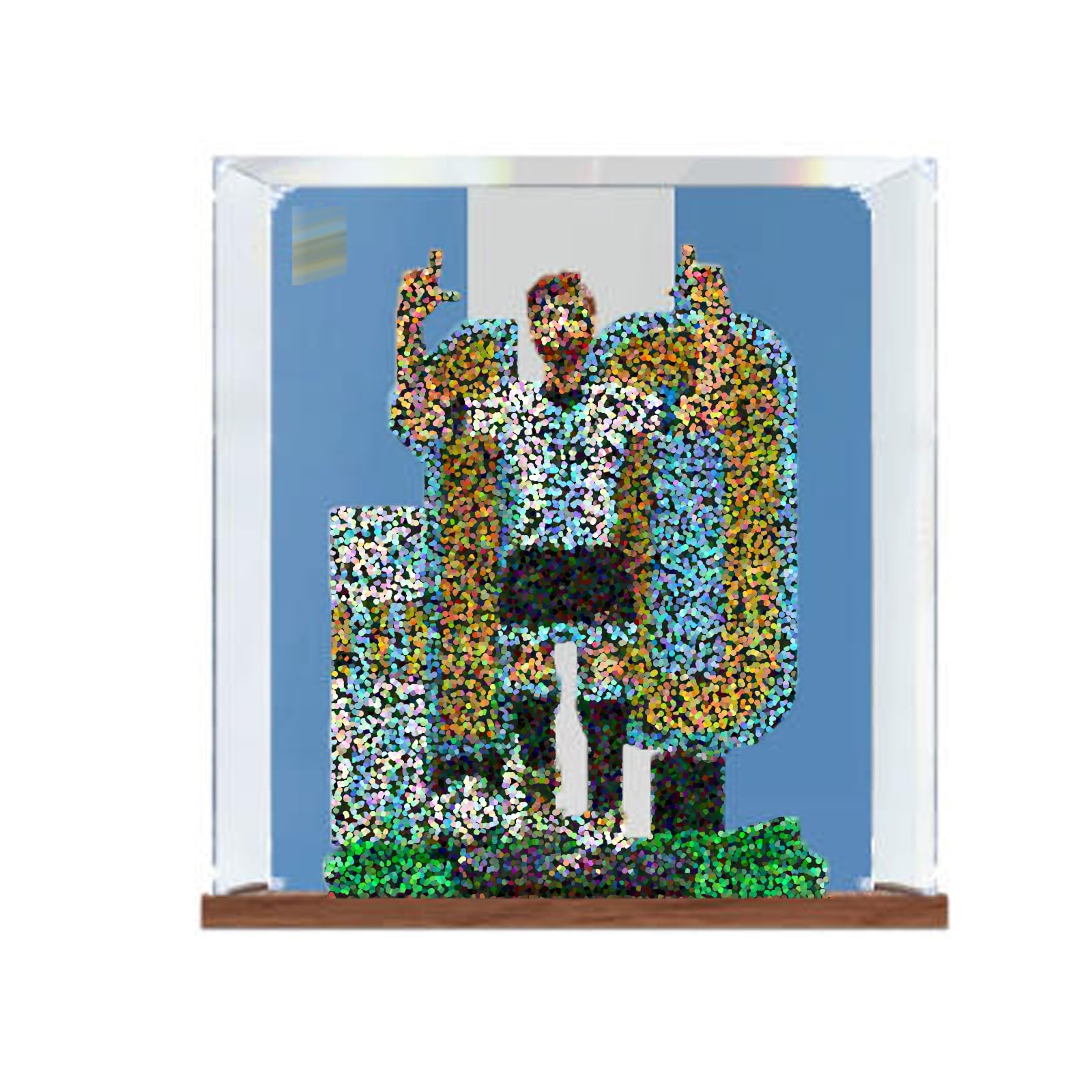 Clear Acrylic Display Case Only for Lego 43015Model (Background)
