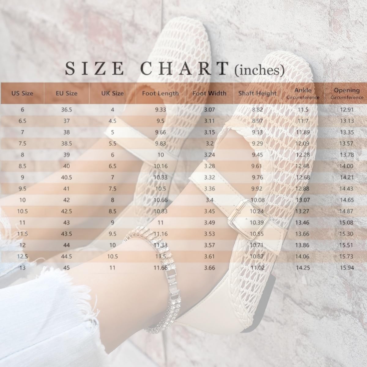 Ballerine in rete da donna, punta quadrata regolabile con cinturino con fibbia larga in tessuto traforato Mary Jane piatte slip-on traspiranti eleganti scarpe casual