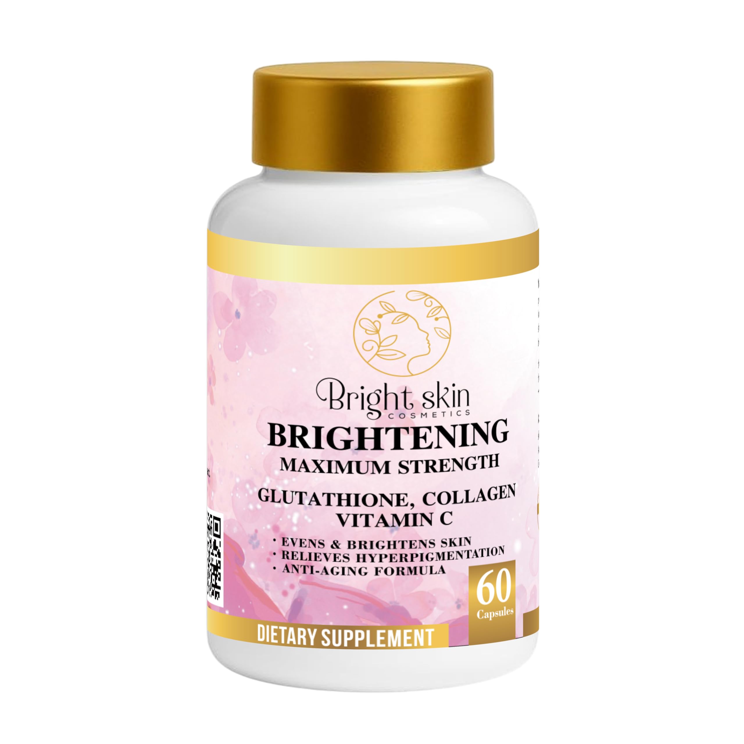 Amazon.com: Bright Skin Cosmetics Brightening Supplements with Glutathione,  Collagen, and Vitamin C : Beauty & Personal Care