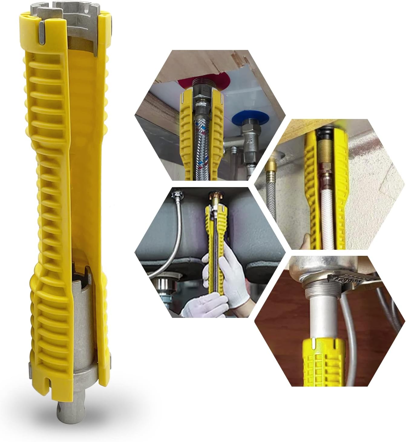 QYQRQF Basin Wrench, Faucet and Sink Installer Tool Multifunctional ...
