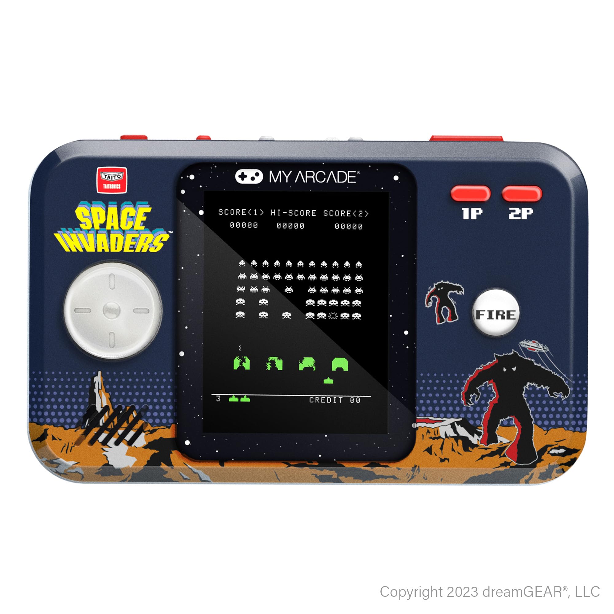 MY ARCADE DGUNL-7150 Space Invaders Pocket Player Pro Système de Jeu Portable avec étui de Transport