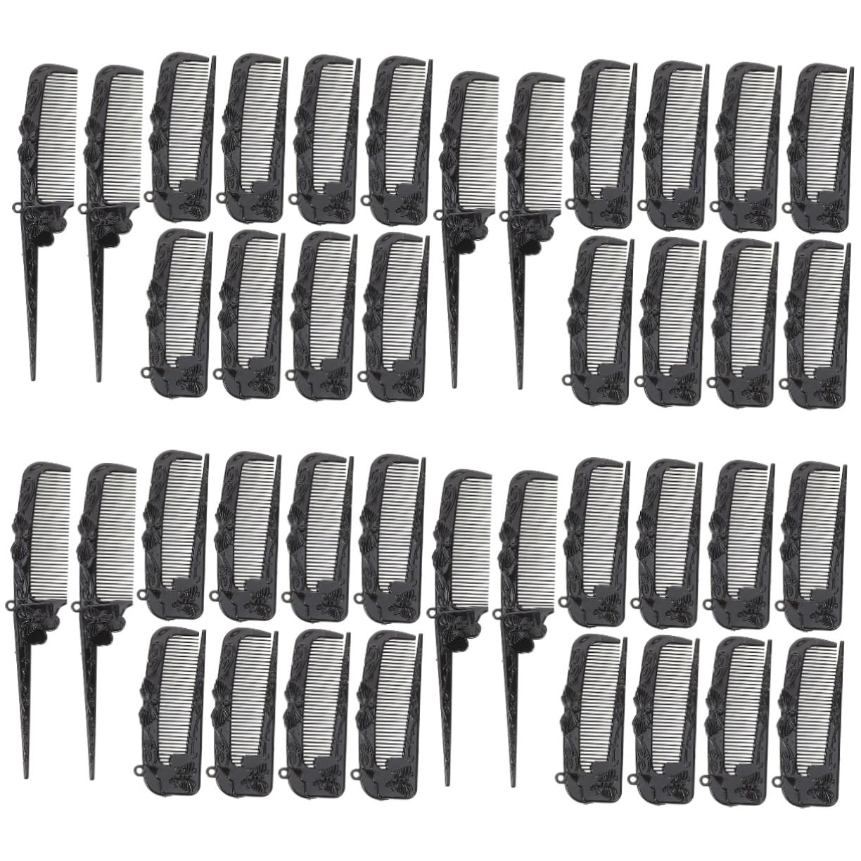 40 Pz pettine pieghevole vintage piccoli pettini per da donna spazzola a pettine pieghevole per acconciature districante pettini da taglio plastica