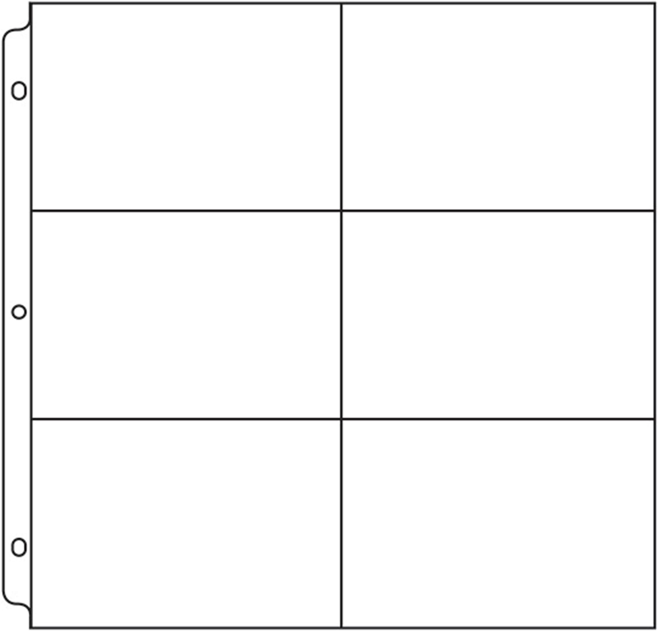 Photo Sleeve Protectors 12x12 Inch 4x6 Inch-Pockets, 10 Pack, Non-Glare, Compatible with Most 3 Ring Albums, Perfect for Scrapbooking, Document Storage and More