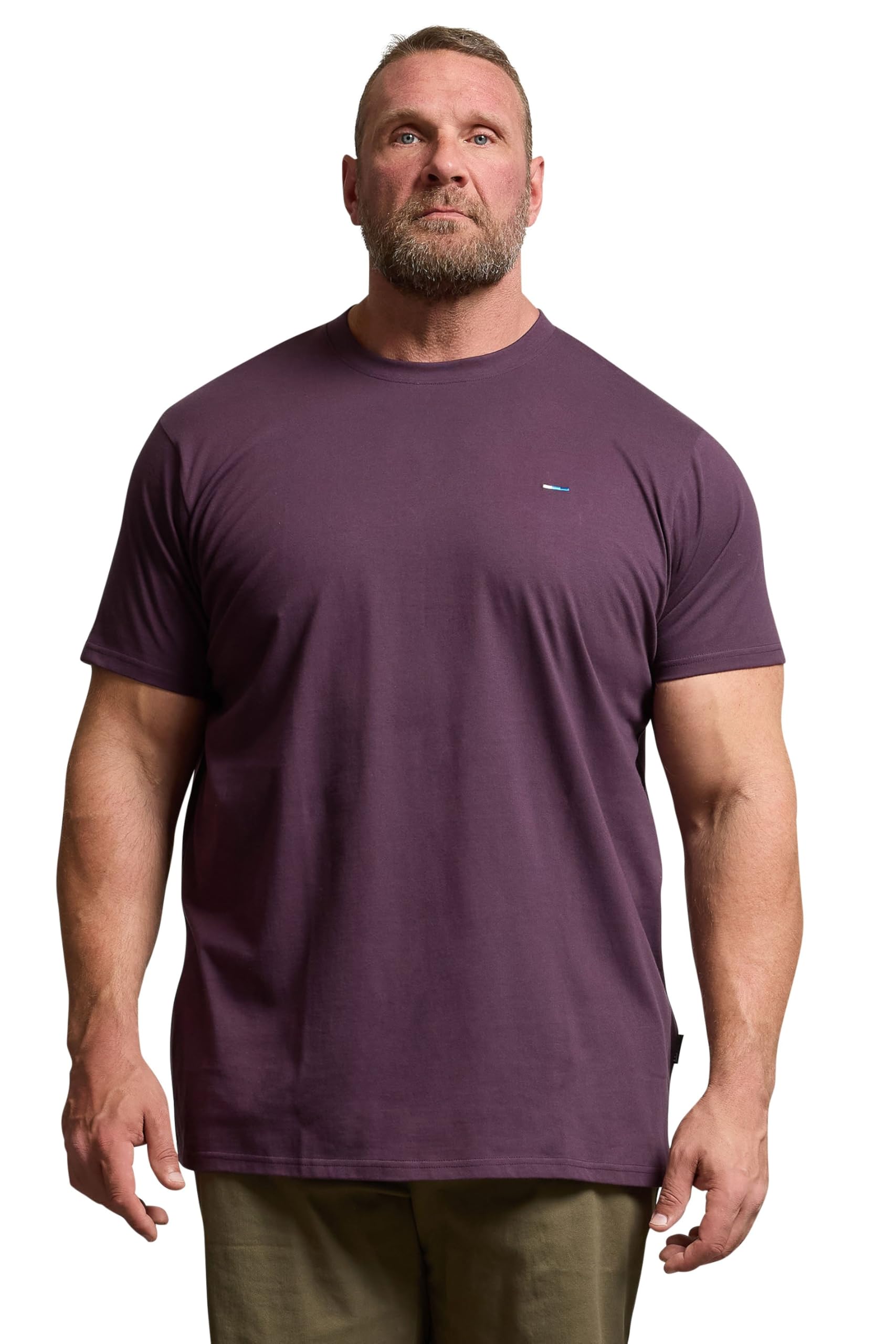 BadRhino Big & Tall Plum Extra Long Core T-Shirt - Men's - Plus Size Curve