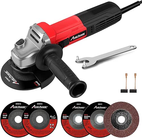 AVID POWER Angle Grinder, 7.5-Amp 4-1/2 inch Electric Grinder Power