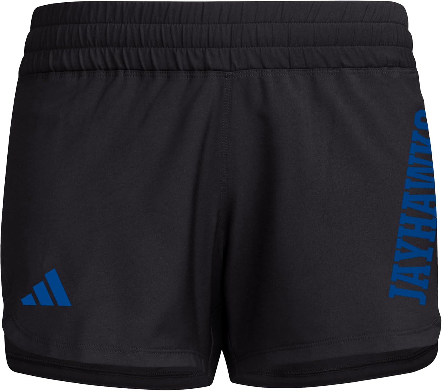Adidas Women's Designed for Training Woven NCAA University Team Shorts Kansas Jayhawks X-Large/5" Inseam Black/Collegiate Royal/Kansas University