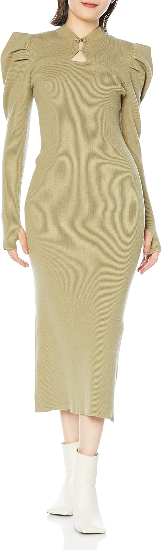 Amazon.co.jp: [リリーブラウン] チャイナカットアウトニット