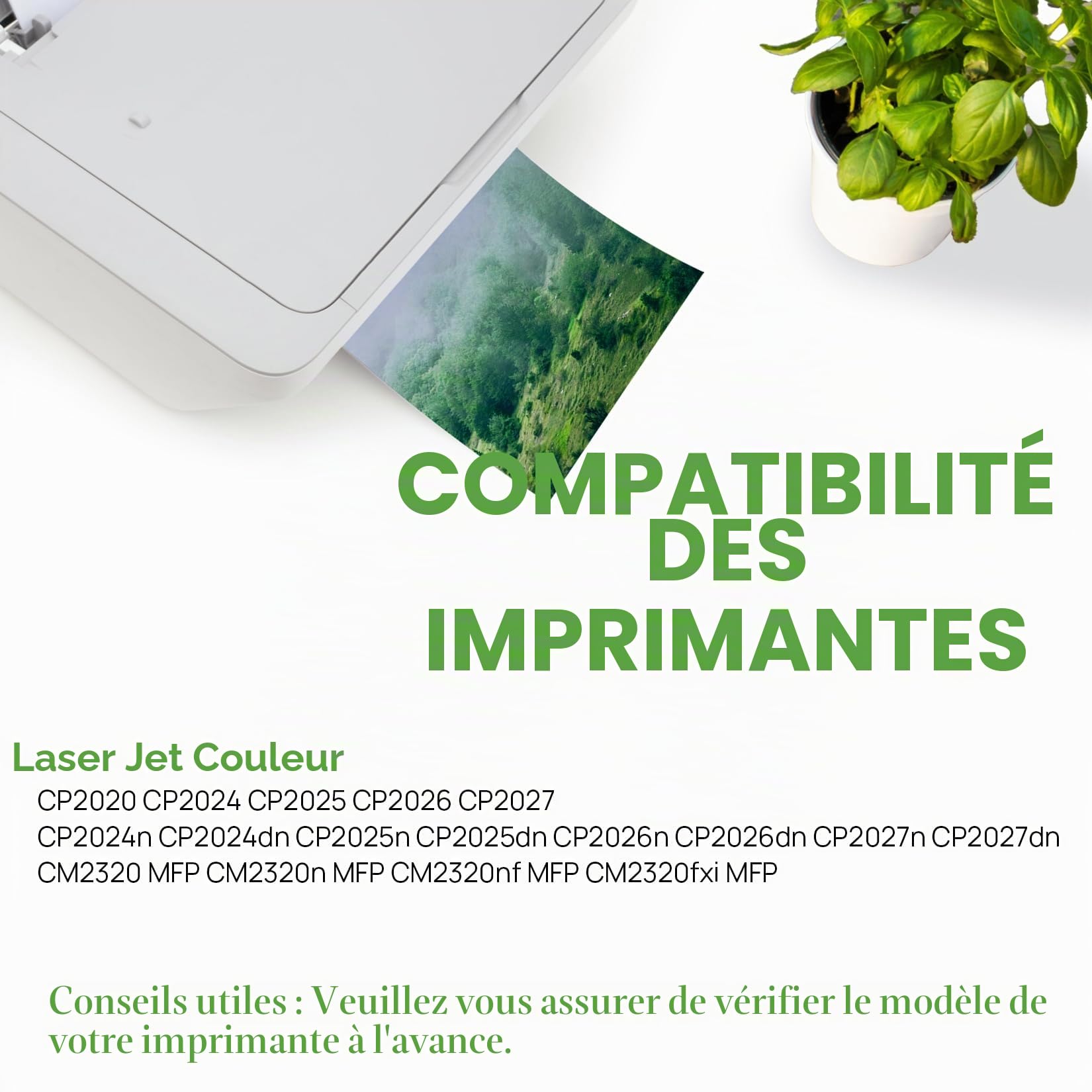 Veson Lot de 4 toners 304A avec puce compatibles avec les toners HP 304A