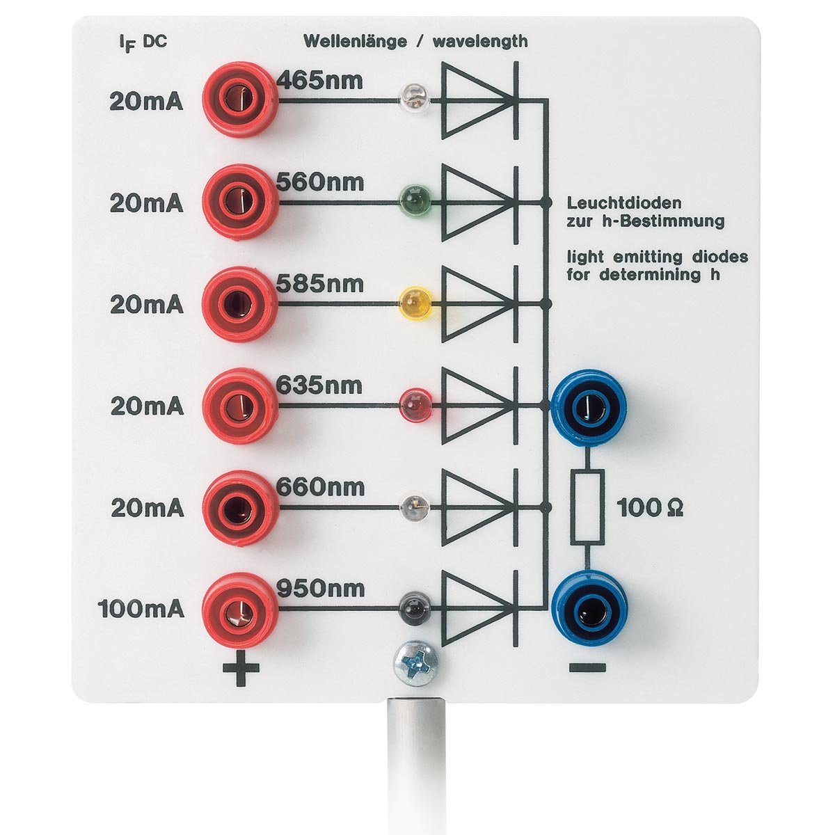3B Scientific U8482460 Diodos Luminosos para La Determinación de H