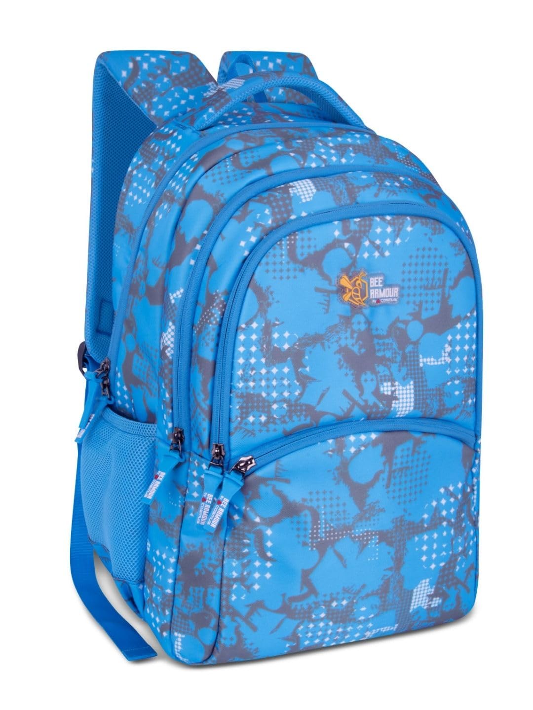 PIXIE 37L School Backpack – Pink Grey Camouflage | For Kids & Students (Boys & Girls) (Sky Blue)-image-16