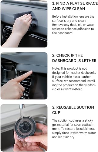 Miniatura 7 de Soporte universal de teléfono para salpicaderoparabrisas, soporte de automóvil de succión más fuerte para teléfono celular, soporte para iPhone y