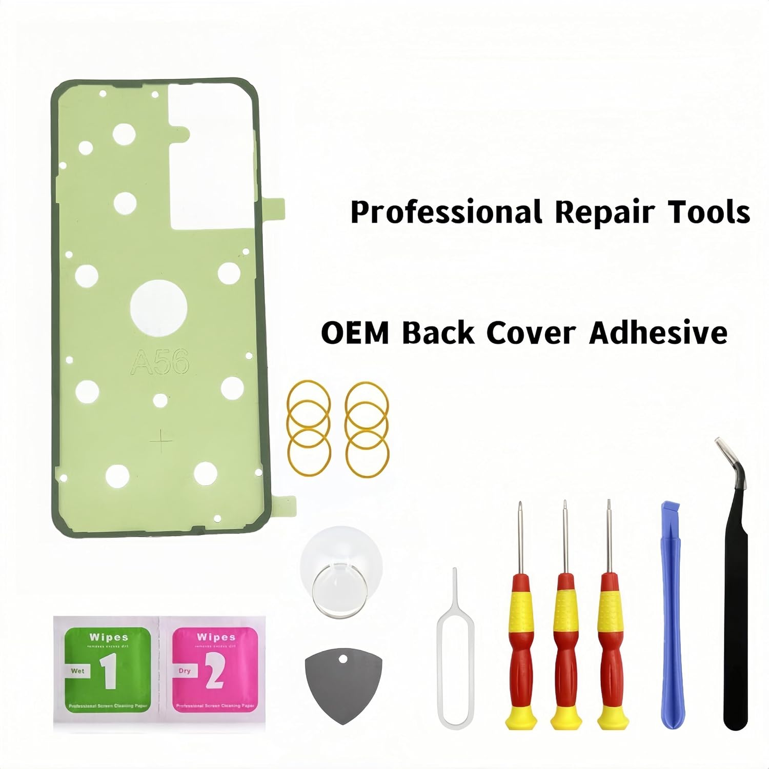OLED Galaxy A56 5G Screen Replacement for Samsung Galaxy A56 5G LCD Screen Pantalla Touch Digitizer Display with Frame Toolkits SM-A566E/DS with Fingerprint Black