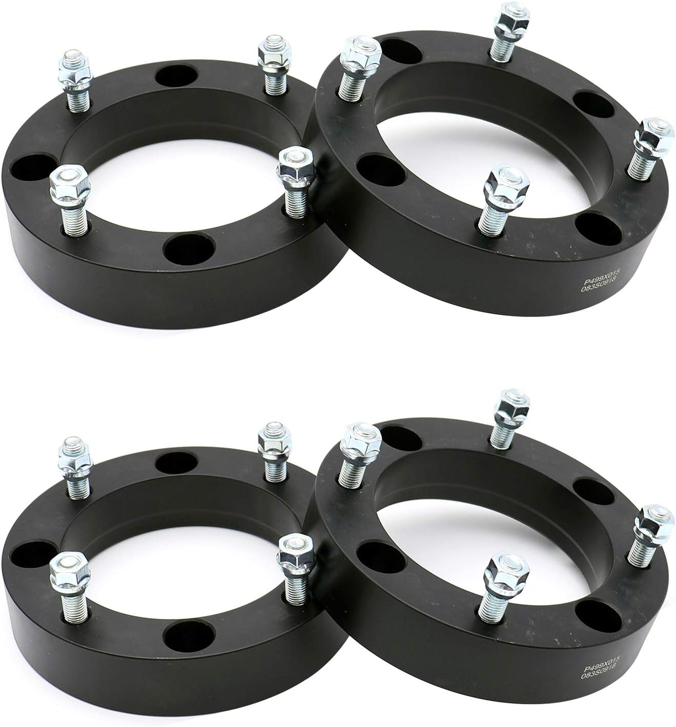 HICKS 4x156 Wheel Spacers 1.5" Thick Wheel Spacer Adapters 131mm Hub Bore with M12x1.5 Studs fit for 2013-2022 Polaris Ranger, 2014-2022 Polaris RZR XP 1000, Set of 4