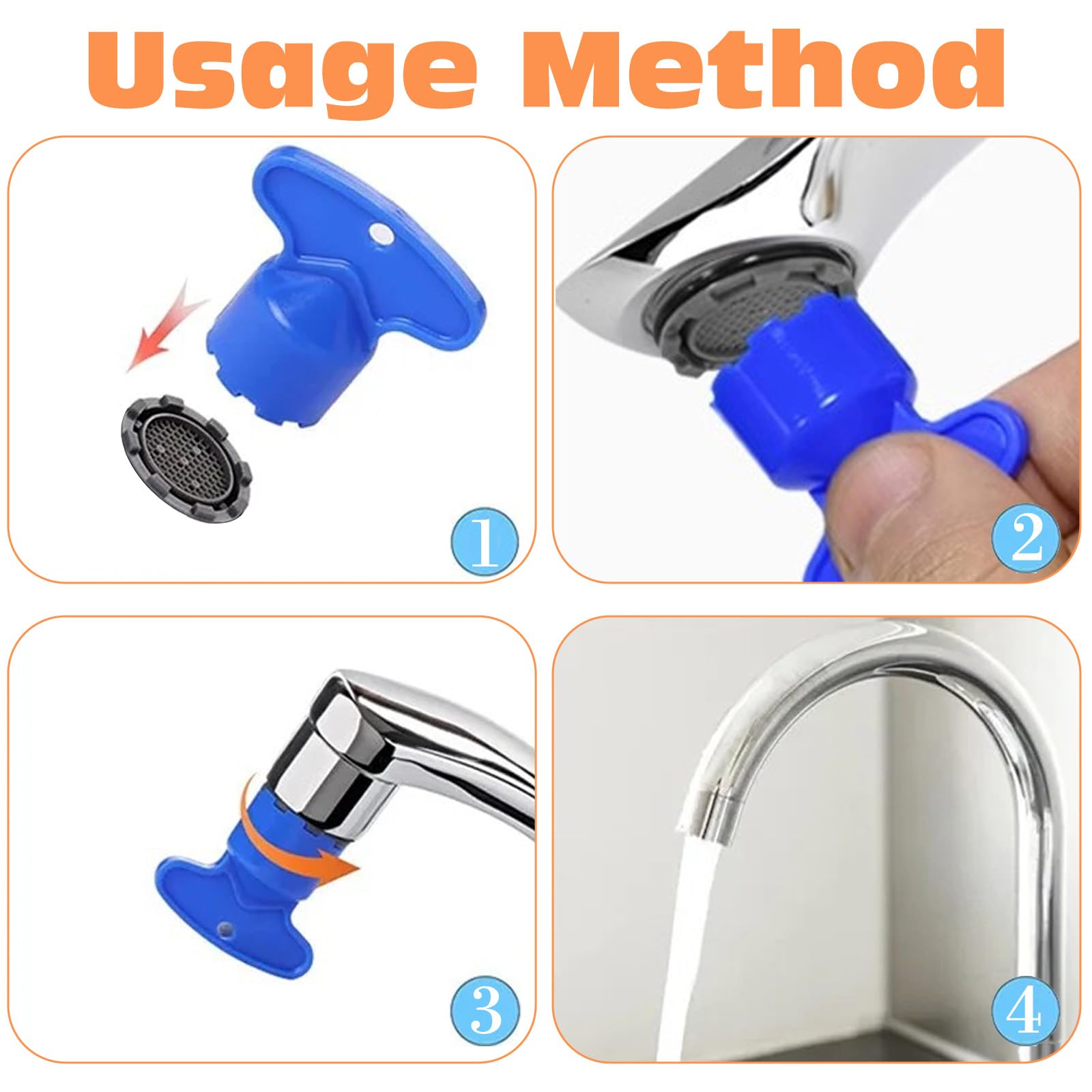 10 Stück Wasserhahn Sieb Set M18.5 - Strahlregler Mit Schlüssel Für Küche & Bad