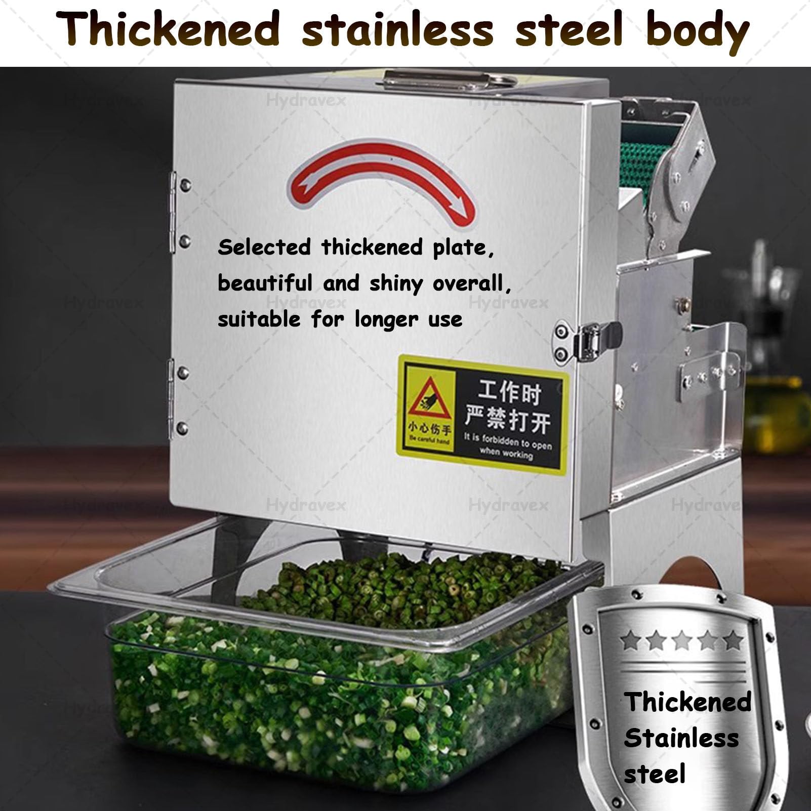 Picadora eléctrica de verduras con grosor ajustable para hierbas y verduras frescas, ideal para preparar y cocinar en la cocina