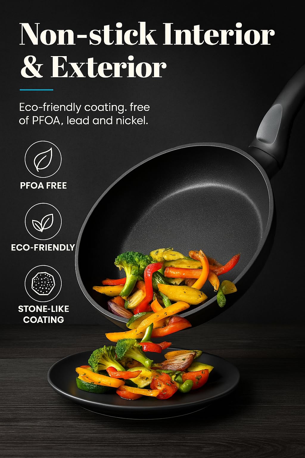 WECOOK! Kratha XYLAN PLUS Paella pan, 46 cm, 12 servings, non-stick