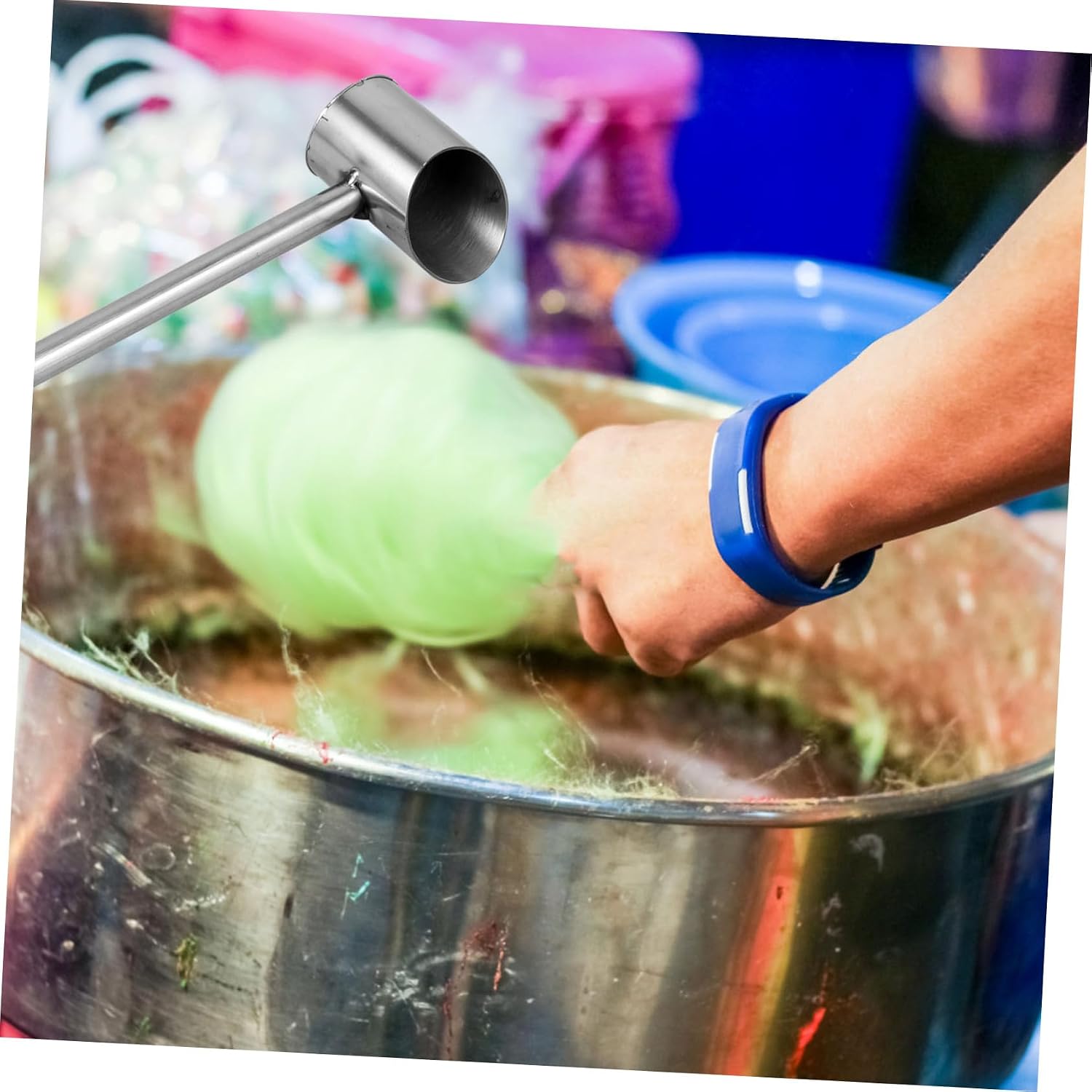 Cabilock Sturdy Stainless Steel Marshmallow Scooper Professional Sugar Spoon for Candy Machines for Household Use and Easy Cleaning Portable and Versatile Candy Scoop