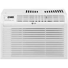 GE Electronic Window Air Conditioner 6000 BTU, Efficient Cooling for Smaller Areas Like Bedrooms and Guest Rooms, 6K BTU Window AC Unit with Easy Install Kit, White