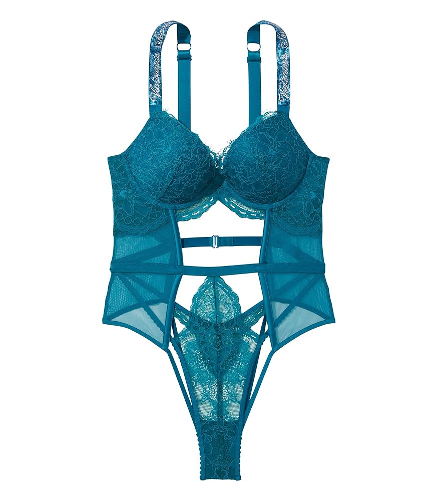 Amazon.com: Victoria's Secret Push-Up Shine Strap Teddy, Evening Tide,  Small: Clothing, Shoes \u0026 Jewelry
